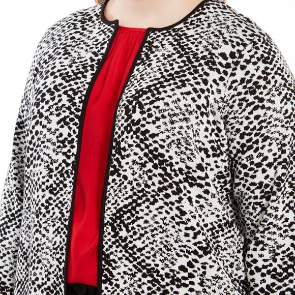 Calvin Klein Women’s Long Animal Print Cardigan - Picture 3 of 16